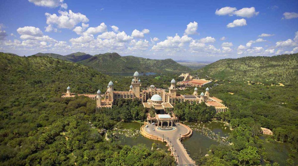 L'hôtel vue de loin en Afrique du Sud