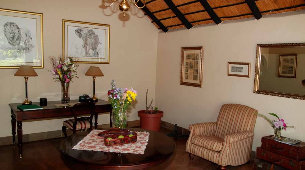 Le salon d'acceuil en Afrique du Sud