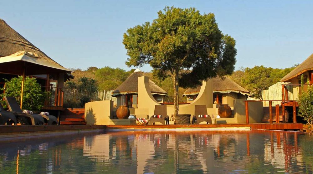 La piscine du camp en Afrique du Sud