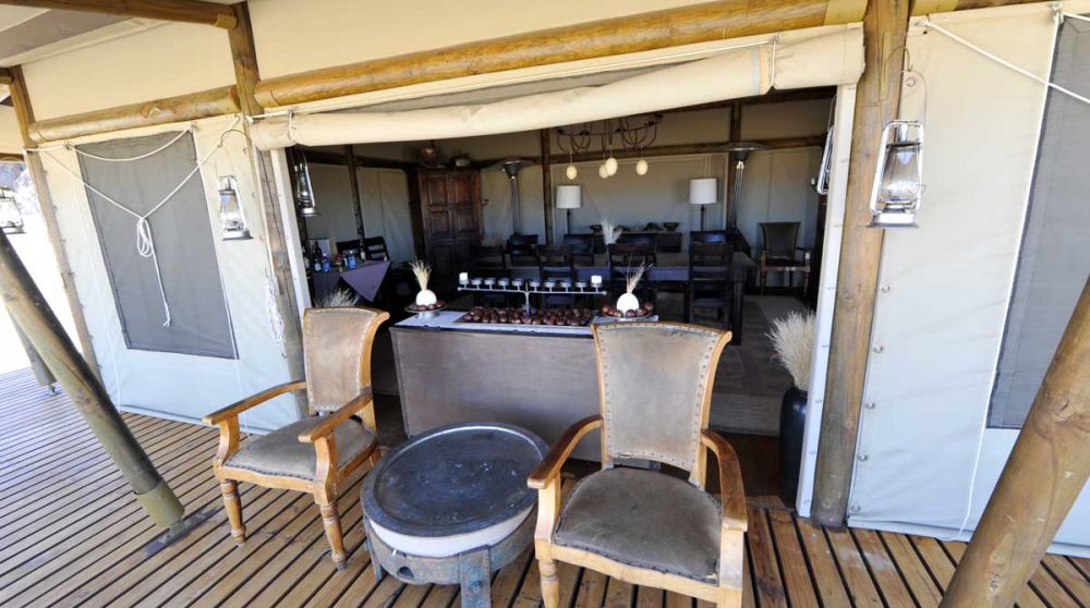 La terrasse en Namibie