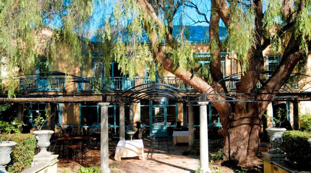 Vue sur le jardin en Afrique du Sud