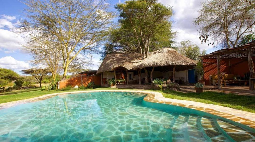 La piscine du camp à Lewa