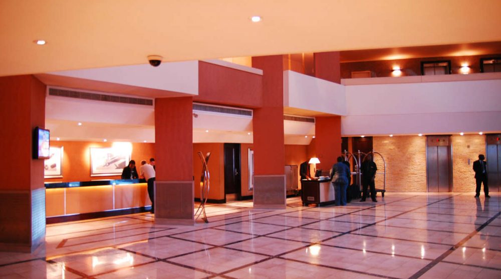 Le hall d'entrée au Cap