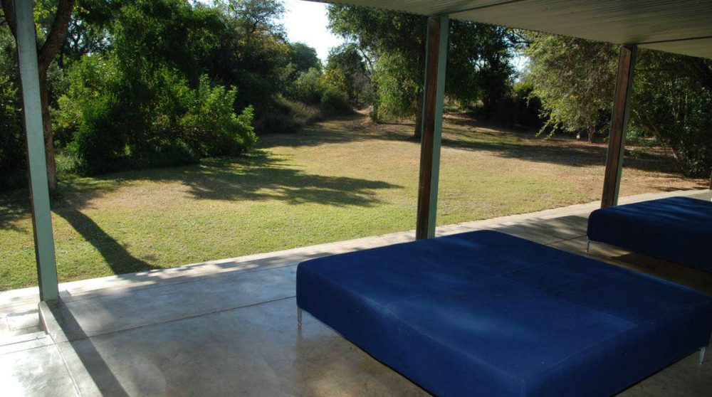 Banquettes sur la terrasse en Afrique du Sud