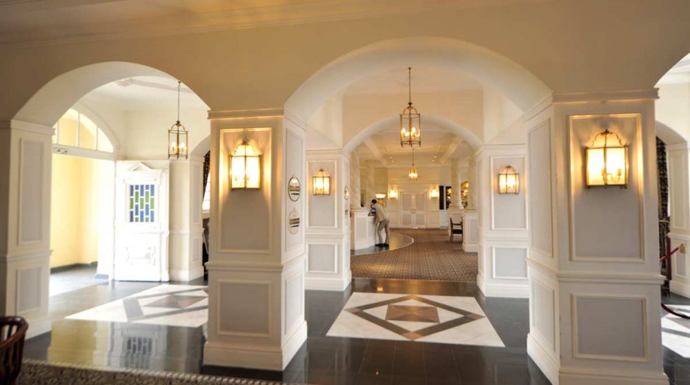 L'entrée de l'hôtel en Namibie