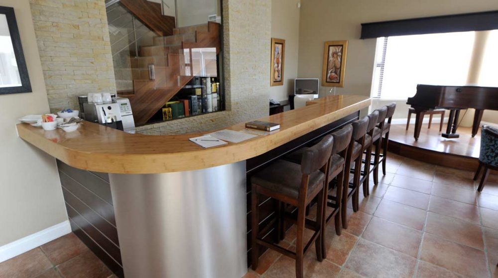 Accueil de l'hôtel en Namibie