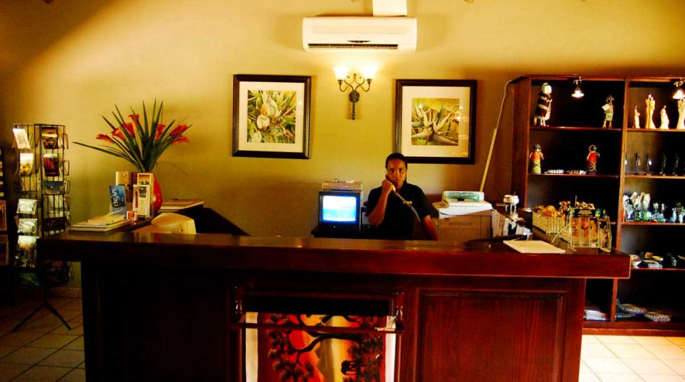 Bienvenue à l'hôtel en Afrique du Sud