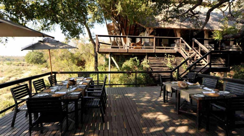 La terrasse près du parc Kruger