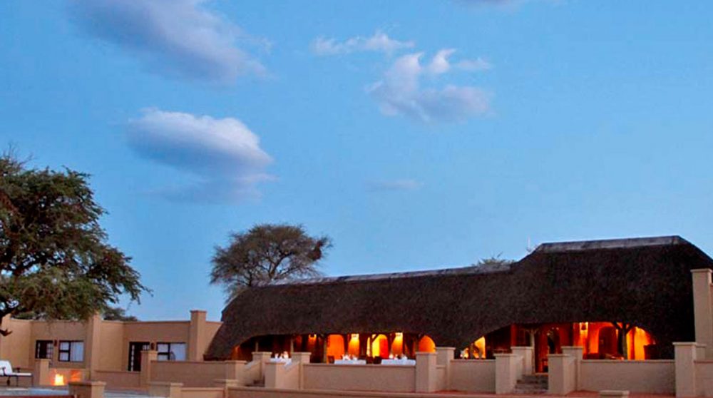 Vue du lodge en Namibie