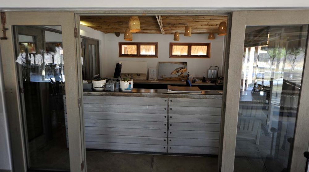 L'entrée du camp à Etosha