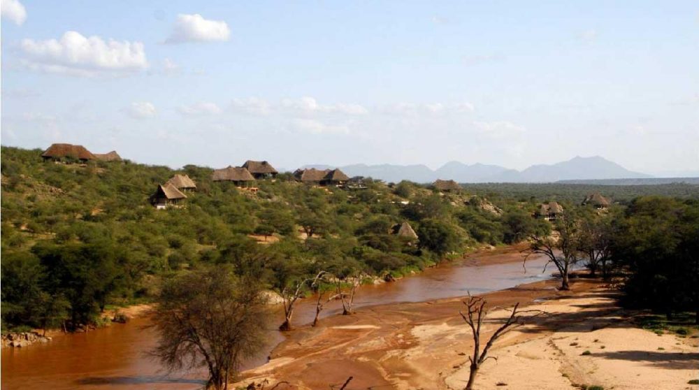 La rivière Ewaso Ngiro près de la réserve Samburu