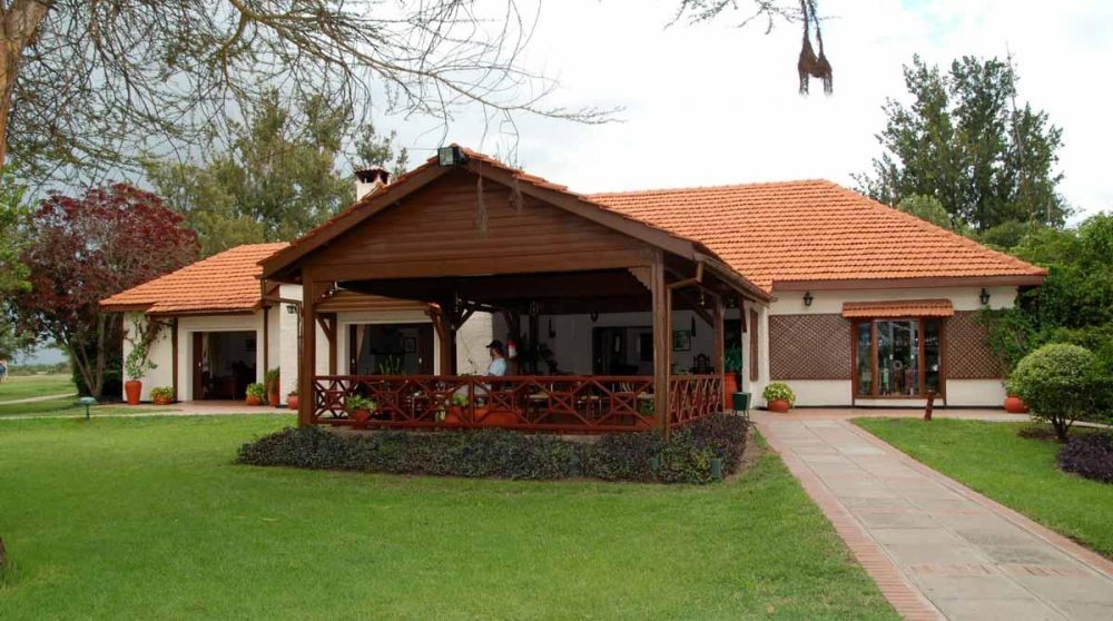 L'entrée de l'hôtel au Kenya