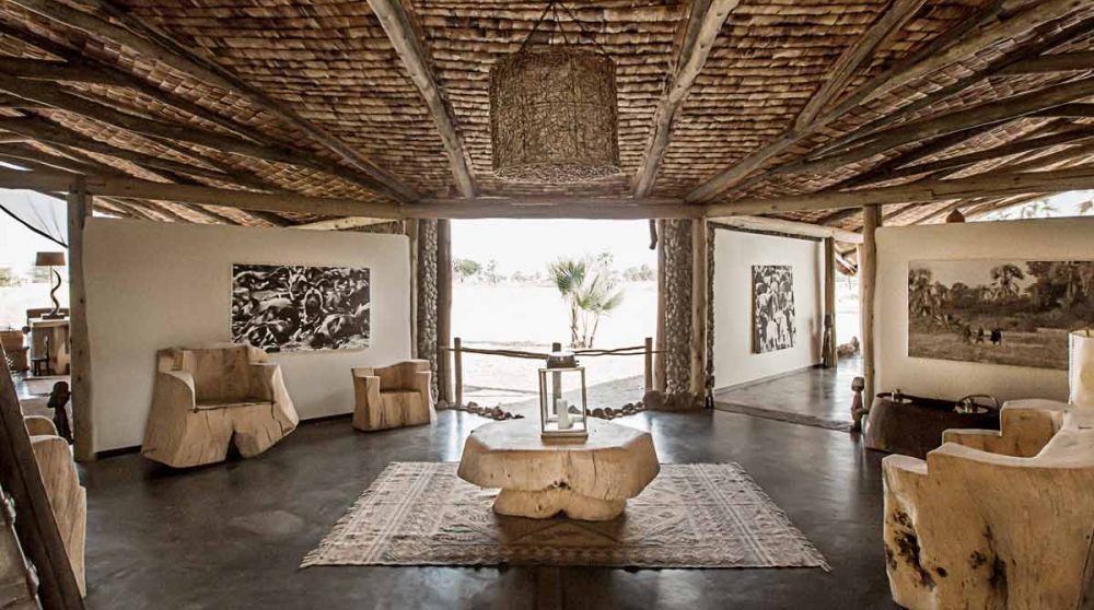 L'entrée du lodge dans le parc national de Tarangire