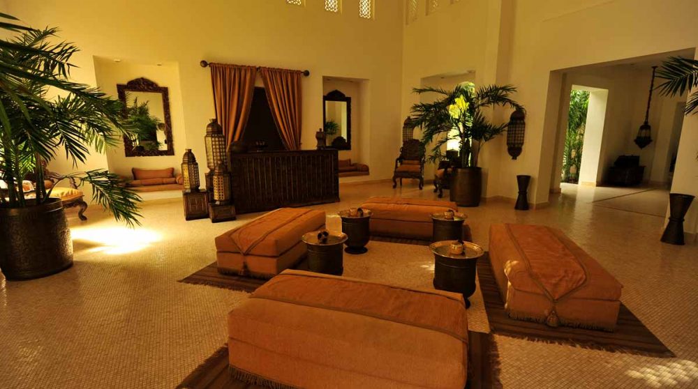 L'entrée de l'hôtel à Zanzibar