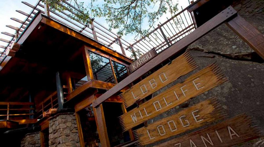 L'entrée de l'hôtel en Tanzanie