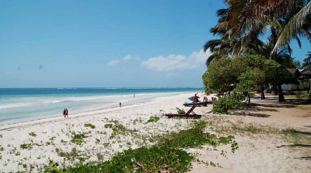 La plage au Kenya