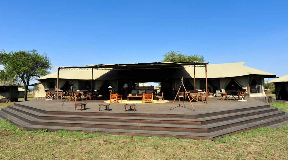 Vue sur le camp en Tanzanie