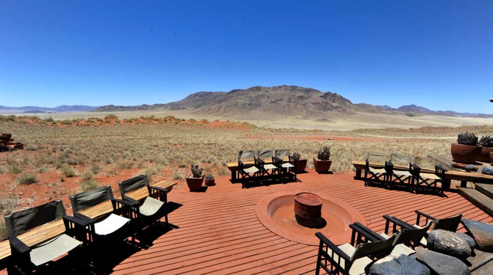 La vue depuis la terrasse