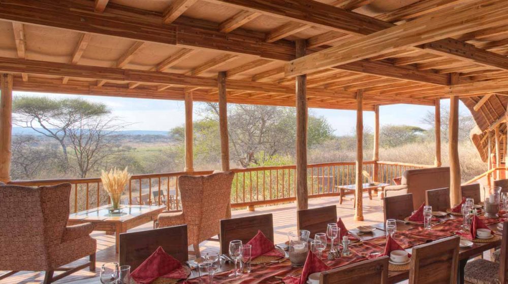 La salle à manger dans le Tarangire