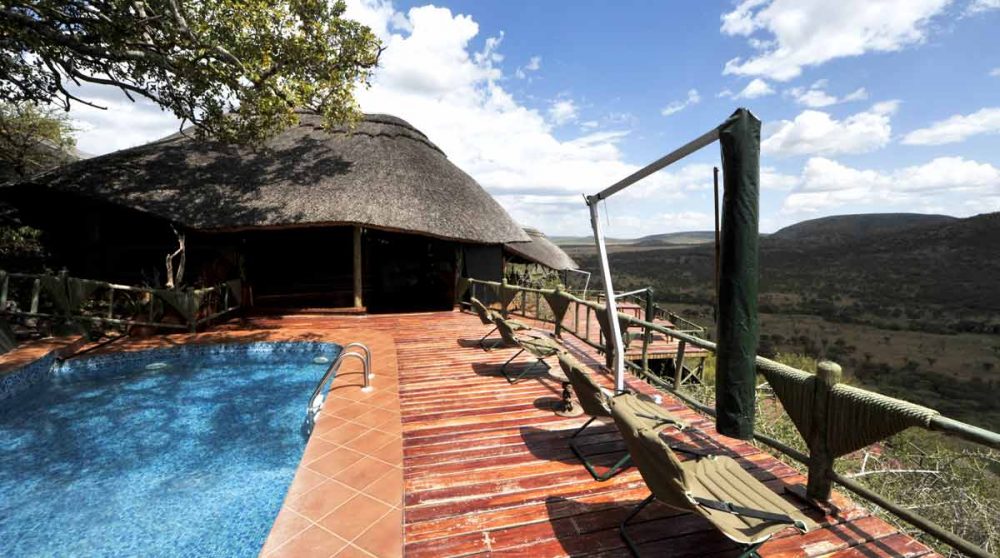 La vue depuis la piscine