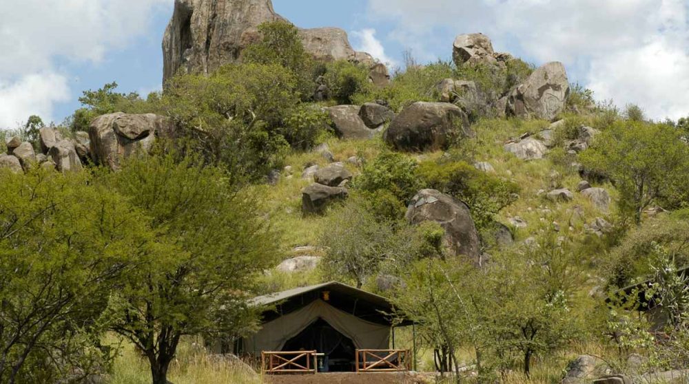 Une tente dans la nature