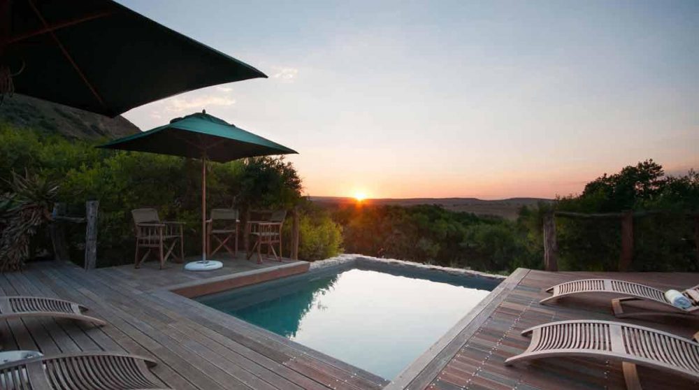 La terrasse au coucher du soleil