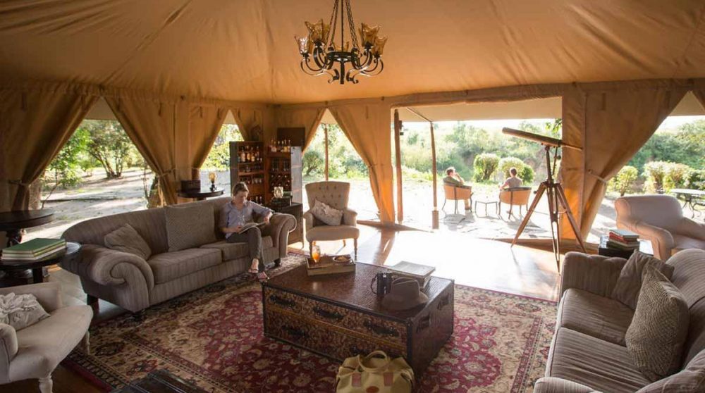 Le salon dans le Masai Mara