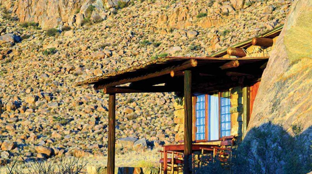 L'extérieur d'un lodge