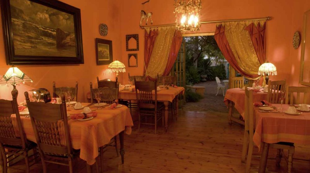 La salle à manger en Afrique du Sud