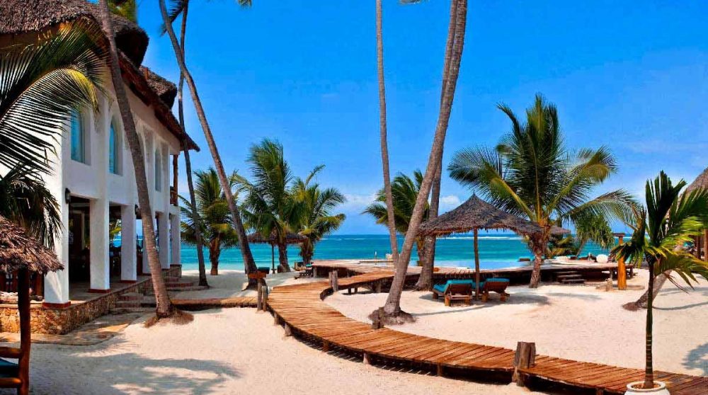 Vue sur l'océan depuis la plage