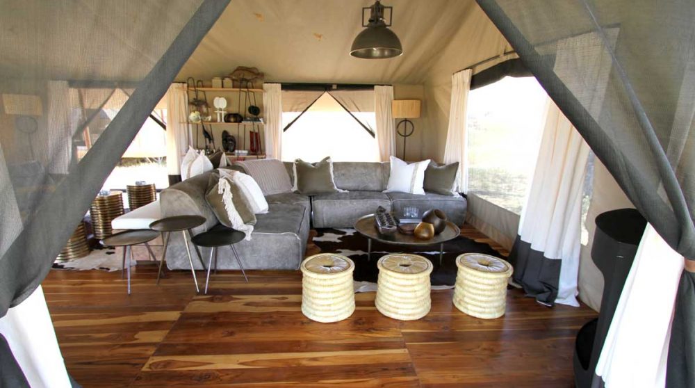 L'entrée du salon dans le Serengeti
