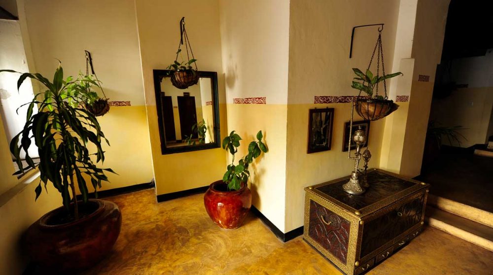 La décoration à l'entrée à Zanzibar