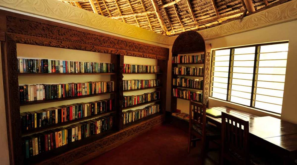 La bibliothèque de l'hôtel en Tanzanie