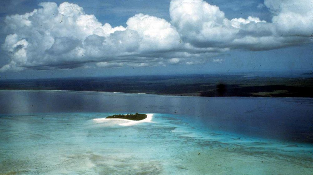 Vue aérienne de l'île à Zanzibar
