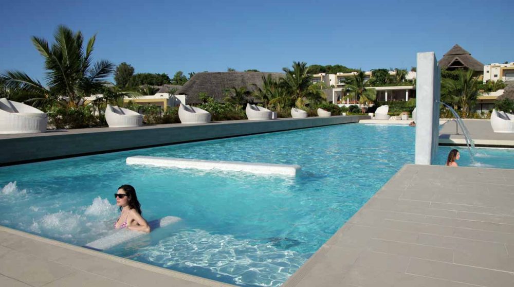 Autre vue de la piscine en Tanzanie