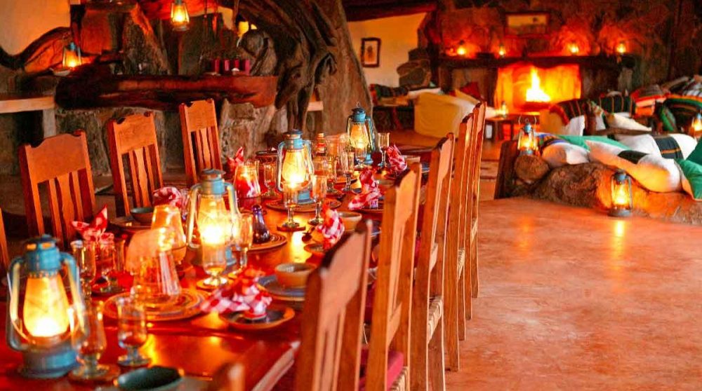 La salle à manger à Laikipia