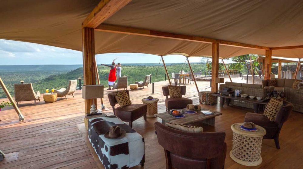 Le salon du Loisaba Tented Camp