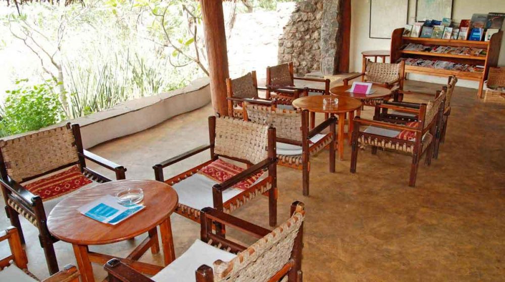Autre vue de la terrasse au lac Baringo