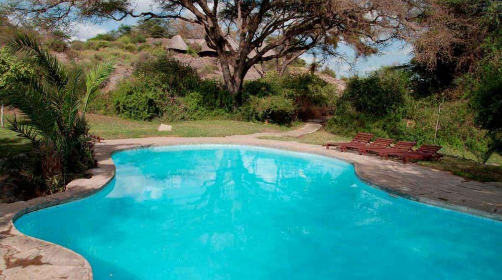 La piscine à Amboseli