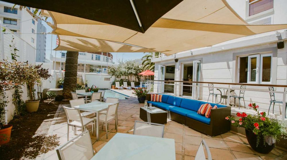 La terrasse en Afrique du Sud