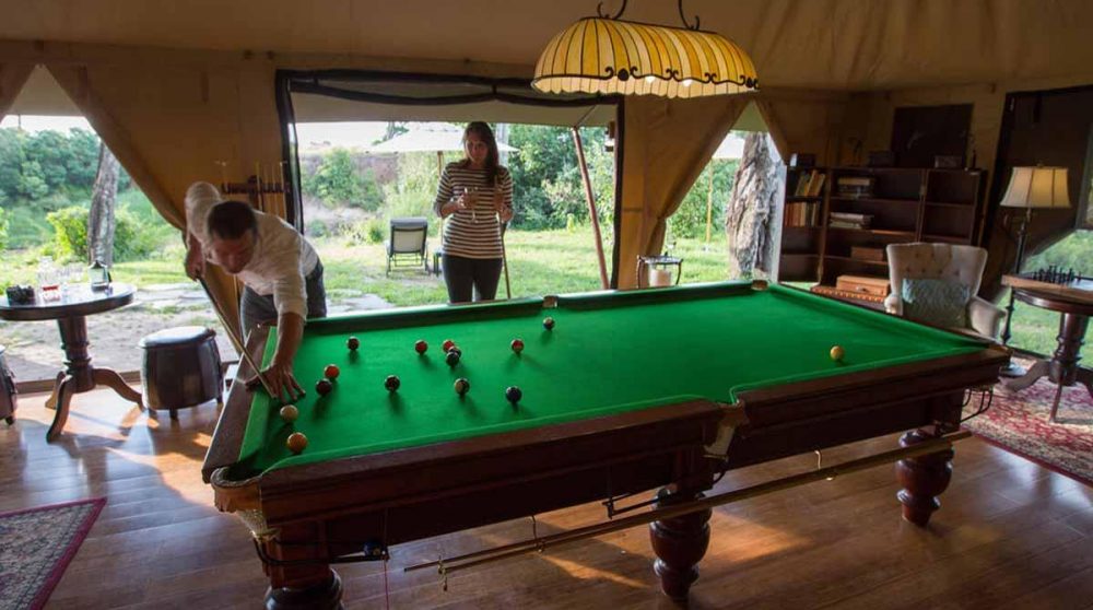 La salle de billard au Kenya
