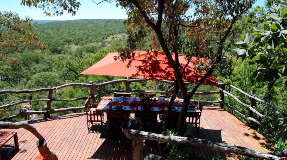 Table pour déjeuner en Afrique du Sud