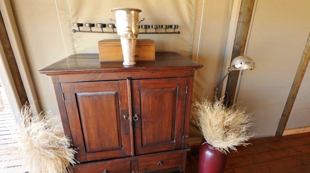 Décoration de la tente à Namib