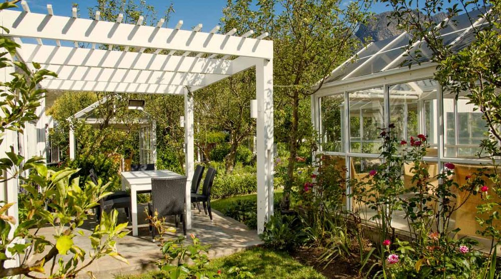 Le jardin à Franschooek