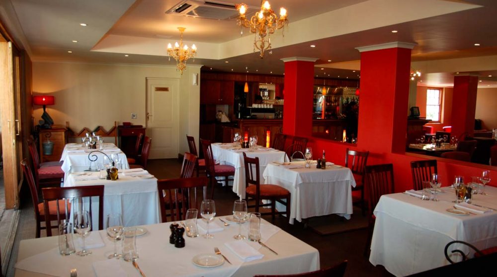 Le restaurant à Franschhoek