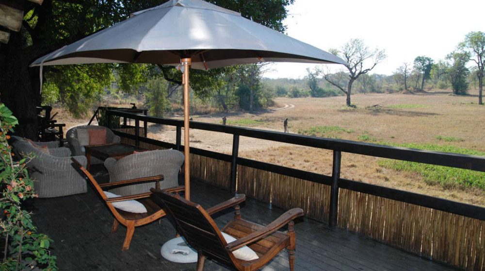 La vue depuis la terrasse à Sabi Sand