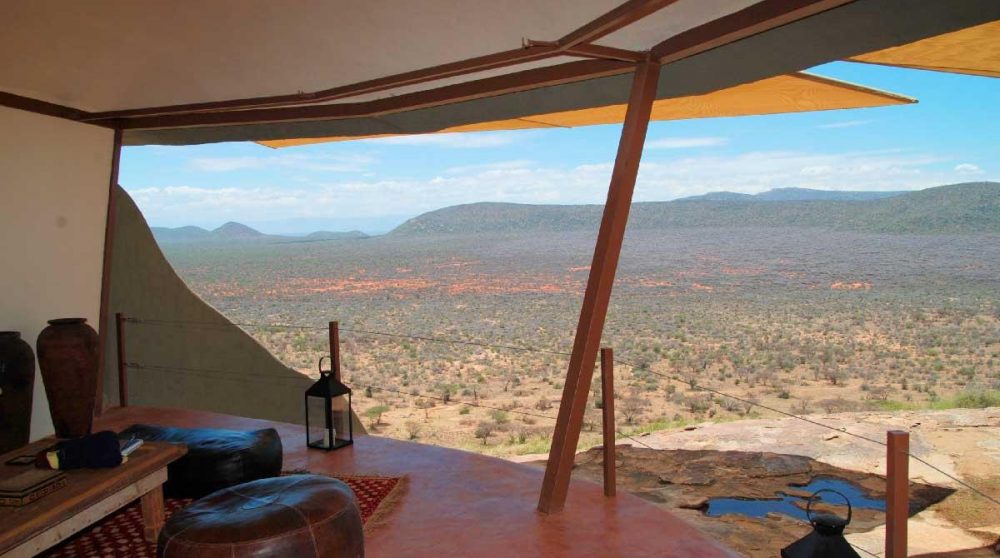 Vue depuis un salon à Samburu