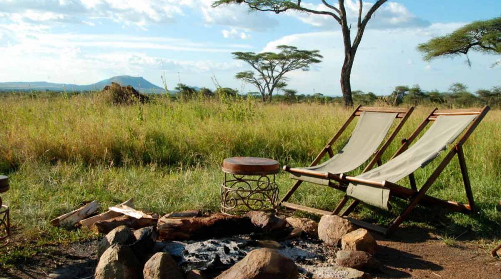 Détente avec vue sur le Serengeti