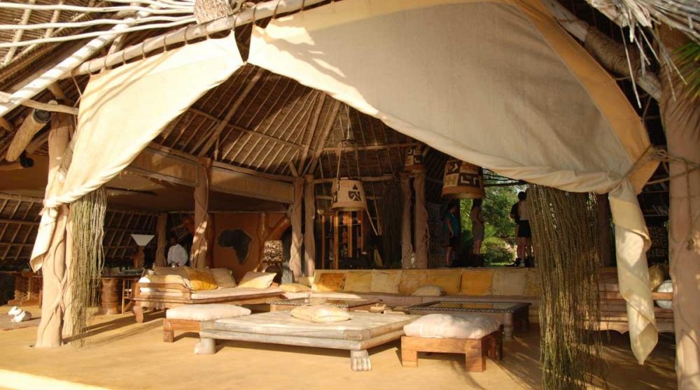 La vue du salon de l'Alfajiri Garden Villa
