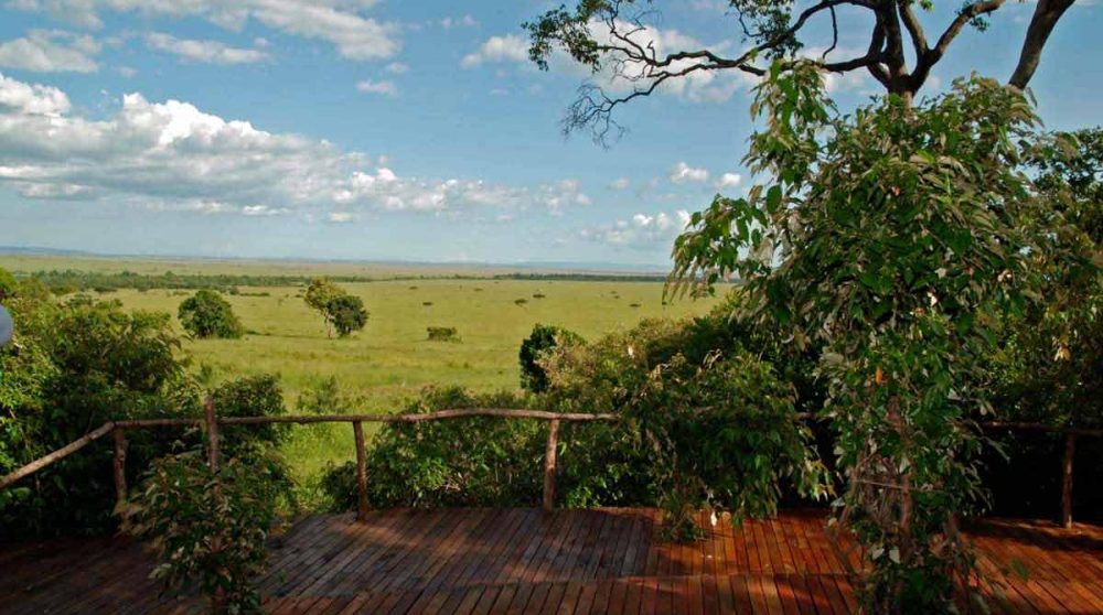 La vue depuis le Bateleur Camp